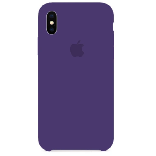 Чохол SIlicone Case для iPhone XS Max protective matte cover dark purple