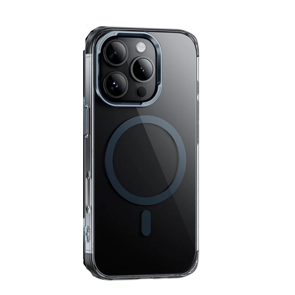 Чохол для телефону HOCO для iPhone 16 Pro Vip magnetic protective case (AS11) Прозорий з чорним