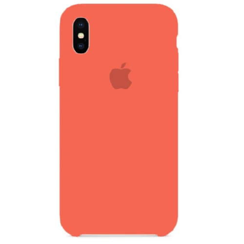 Чохол SIlicone Case для iPhone XS Max protective matte cover orange