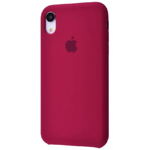 Чохол SIlicone Case для iPhone XR protective matte cover rose-red