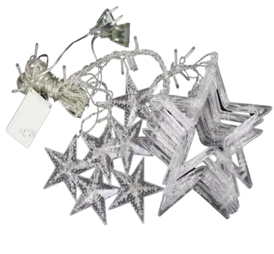 Гірлянда штора STAR CURTAIN MULTI 7753 Зірки різнокольорова