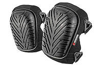 Наколінники захисні Intertool із силіконовою подушкою для роботи на грубих поверхнях чорні (1 пара)