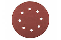 Круглий шліфувальний лист Mastertool Р150 для ексцентрикових шліфмашок для дерева та металу 180 мм (5 шт.)