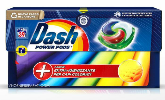 Капсули для прання кольорового одягу Dash Power Pods екстрадезінфікуюча дія 39 прань