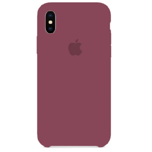 Чохол SIlicone Case для iPhone X/XS protective matte cover camelia