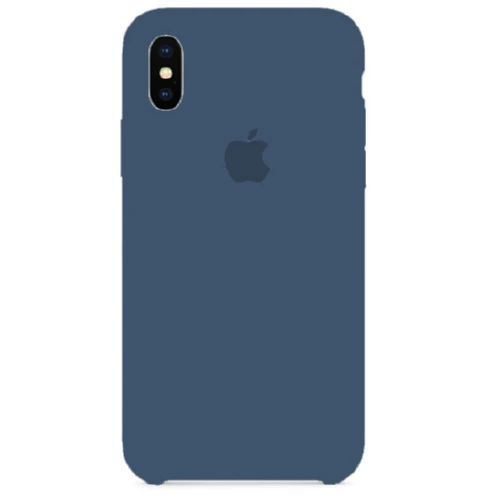 Чохол SIlicone Case для iPhone XS Max protective matte cover blue cobalt