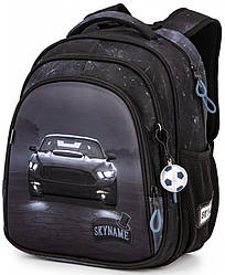 Рюкзак шкільний ортопедичний для 1-4 класу для хлопчика 3D малюнок машина Winner One SkyName R2-227