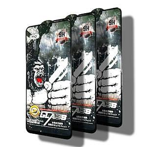 Захисне скло 3 шт CDK для Xiaomi Poco C65 | Full Glue 3D MO King Kong (017565) (black)