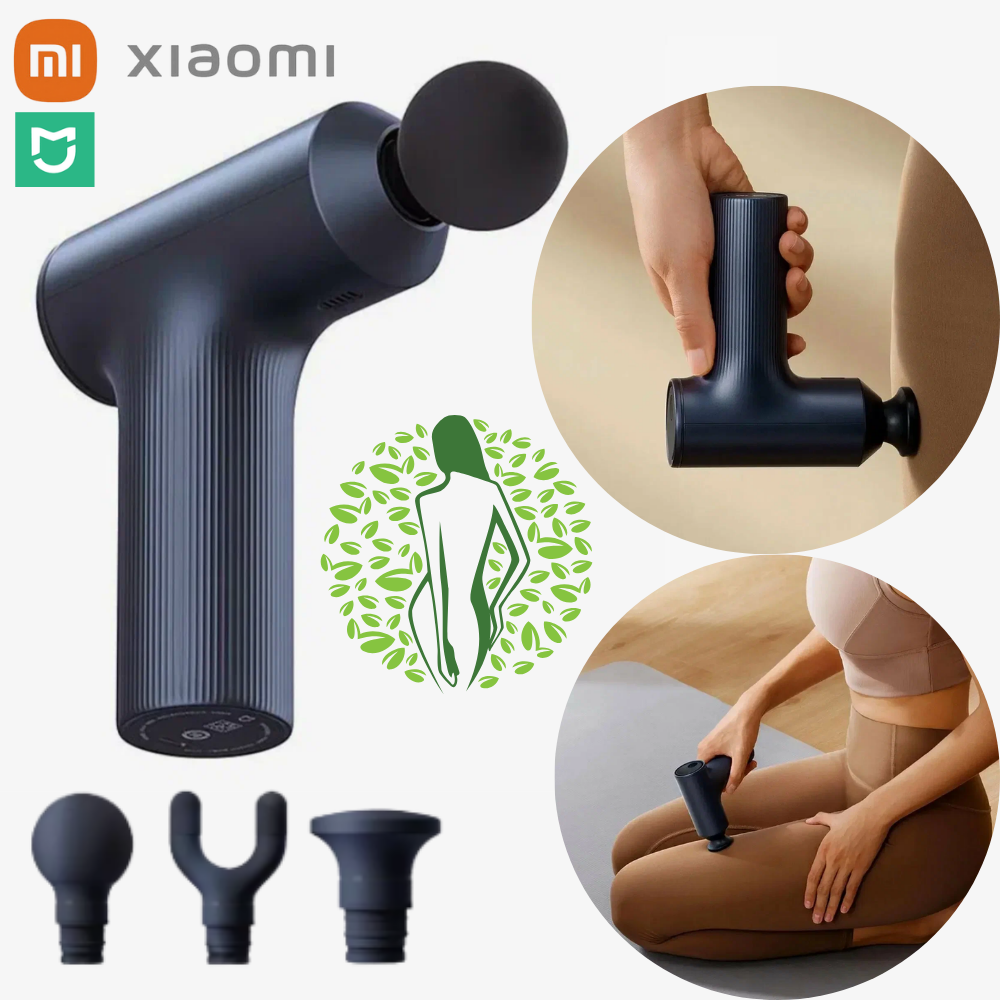 Масажер для тіла м'язів з насадками ударний вібромасажер пістолет Перкусійний Акумуляторний Fascial Gun, фото 1