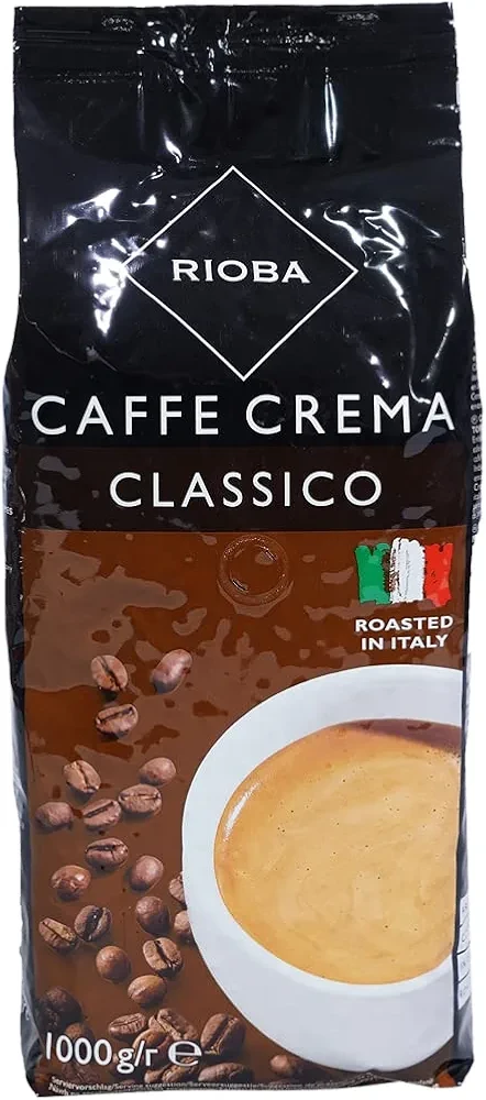 Кава в зернах Rioba Caffe Crema Classico 1000 г,  55/45 Італія