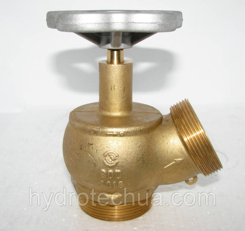 Кран пожежний (2") латунний 125° тиск 25 бар