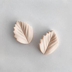 Міні ПЕЛЮСТКА 2,5 см (бенжевий), силіконова намистина