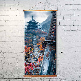 Гобелен Меч самурая біля храму 30*60 см, OTM1041