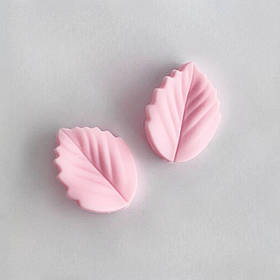 Міні ПЕЛЮСТКА 2,5 см (пейл пинк), силіконова намистина