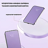 Павербанк бездротовий магнітний ультратонкий 5000мАг, 20Вт, Powerbank з бездротовою зарядкою, black, фото 4