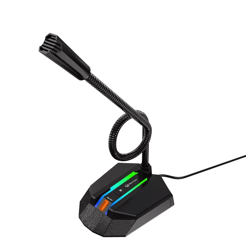 Мікрофон ігровий MeeTion MT-MC15 RGB |USB| black