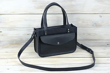 Жіноча сумка Емілі з натуральної шкіри колір Синій