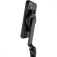 Високий трипод штатив для телефона з магнітним кріпленням 2в1 PROOVE Magnet Stick Pro (1540mm) (чорний), фото 9