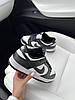 Жіночі кросівки Nike Dunk Low Retro black and white кеди Найк Данк Лоу чорно-білі шкіряні весна осінь, фото 7