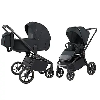 Коляска 2 в 1 Carrello Epica CRL-8510 (2025) — термолюлька, гумові колеса, реверсивний блок, складання книжкою