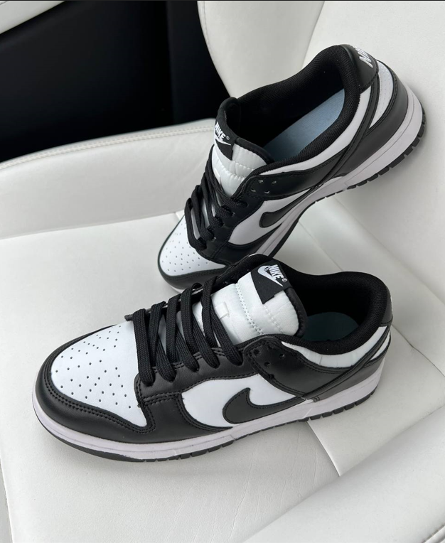 Жіночі кросівки Nike Dunk Low Retro black and white кеди Найк Данк Лоу чорно-білі шкіряні весна осінь