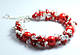 Жіночий браслет Мікс з натуральних каменів Корал, Агат, фото 2