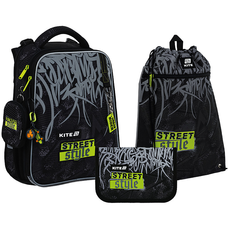Шкільний набір Kite Education StreetStyle SET_K25-531M-4 (рюкзак, пенал, сумка) 130-145 см