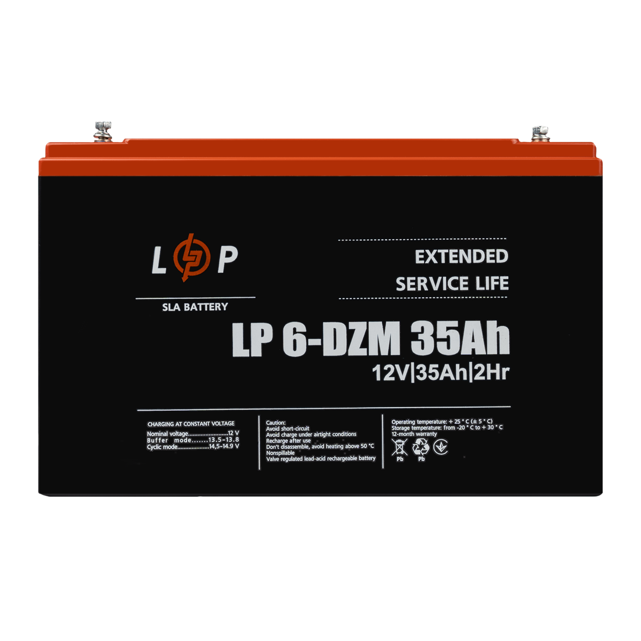 Тяговий свинцево-кислотний акумулятор LogicPower 6-DZM-35 Ah ILP