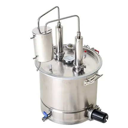 Електродистилятор домашній економний 50л. "Чумак" для подвійної перегонки , ТЕН 3 кВт, фото 1