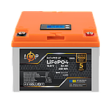 Акумулятор LogicPower LiFePO4 12,8V - 32 Ah (410Wh) (BMS 50А/25A) пластик LCD ILP, фото 3
