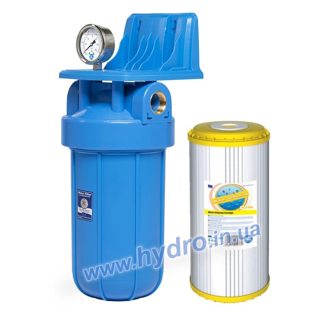 Пом'якшувач води Aquafilter Big Blue 10" (з манометром)