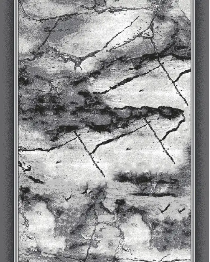 Килимова доріжка на повсті Сірий мармур