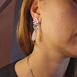 Срібні сережки Свято, фото 6