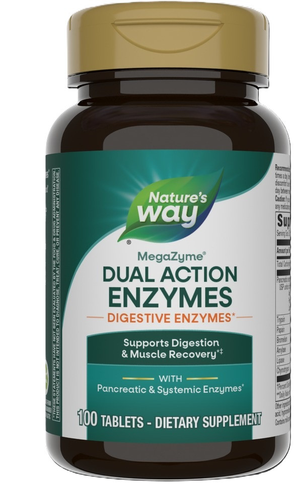 Nature's Way, Mega-Zyme®, Ферменти підшлункової залози, 100 Tablets
