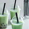 Трубочки для коктейлів 10 мм BUBBLE TEA в інд.пакуванні Чорні  250 шт (210х10 мм) - 4