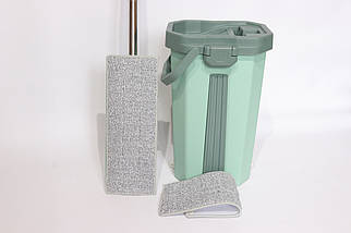 Швабра з відром та автоматичним віджимом Cleaning Expert 2407/ turquoise, фото 3