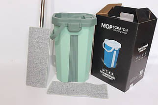 Швабра з відром та автоматичним віджимом Cleaning Expert 2407/ turquoise, фото 4