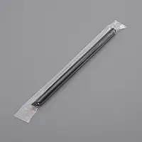 Трубочки для коктейлів 10 мм BUBBLE TEA в інд.пакуванні Чорні  250 шт (210х10 мм)