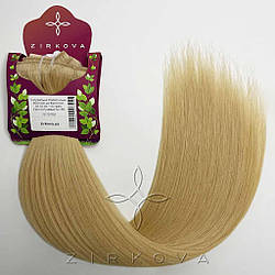 Натуральне Слов'янське Волосся на Заколках 45-50 см 110 грам, Світло-Русявий №18B