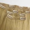 Натуральне Слов'янське Волосся на Заколках 45-50 см 110 грам, Світло-Русявий №18B, фото 7