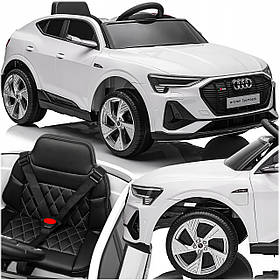 Дитячий електромобіль Audi E-tron Sportback White - Повний привід Білий (Двигуни 4 x 35 Вт)