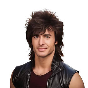 Перука чоловіча каштанова, DC A3 men, фото 1