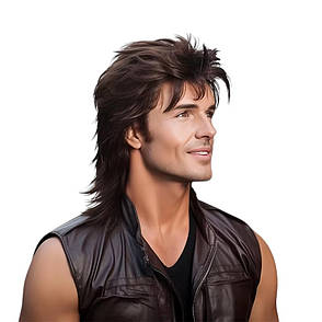 Перука чоловіча каштанова, DC A3 men, фото 3