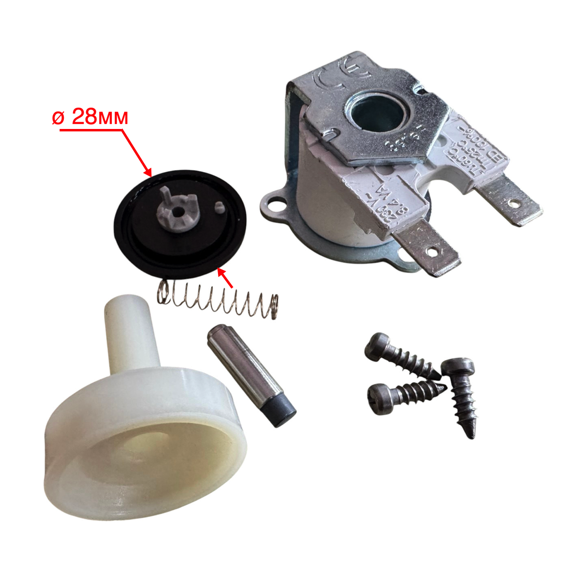 Котушка 230V/8,4VA (кріплення 3 вушка) ремкомплект для водяного клапана печі Unox та інші