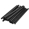 Трубочки для коктейлів 10 мм BUBBLE TEA Чорні 250 шт (210х10 мм)
