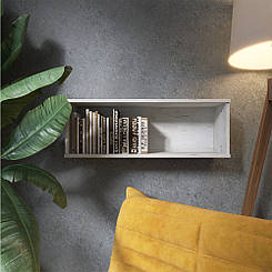 Полиця навісна Еверест ПЛН-2 Лайт Дуб Крафт білий (DTM-071080)