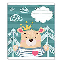 Тетрадь в клетку на 12 листов "Веселая фауна" №2533, ТМ Brisk