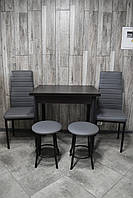 Кухонний комплект стіл розкладний, 2 стільці та 2 табурети
