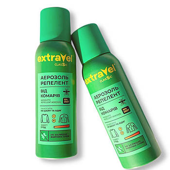 Аерозоль від комарів Extravel classic(Гардекс) 3 год для всієї сім'ї 100мл