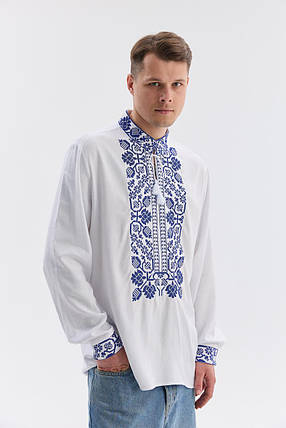 Чоловіча вишиванка "Всеволод" (з синім), фото 1